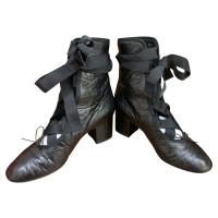 Valentino Garavani Stiefeletten aus Leder in Schwarz