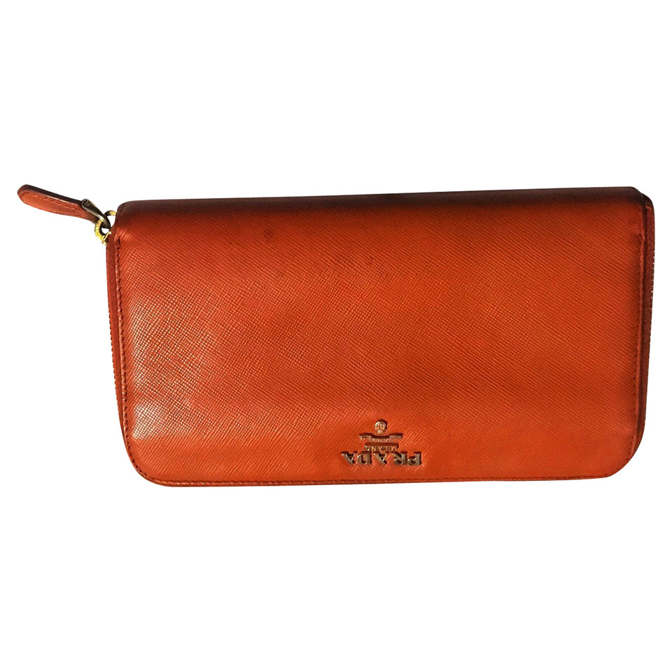 Prada Bag/Purse Leather in Orange