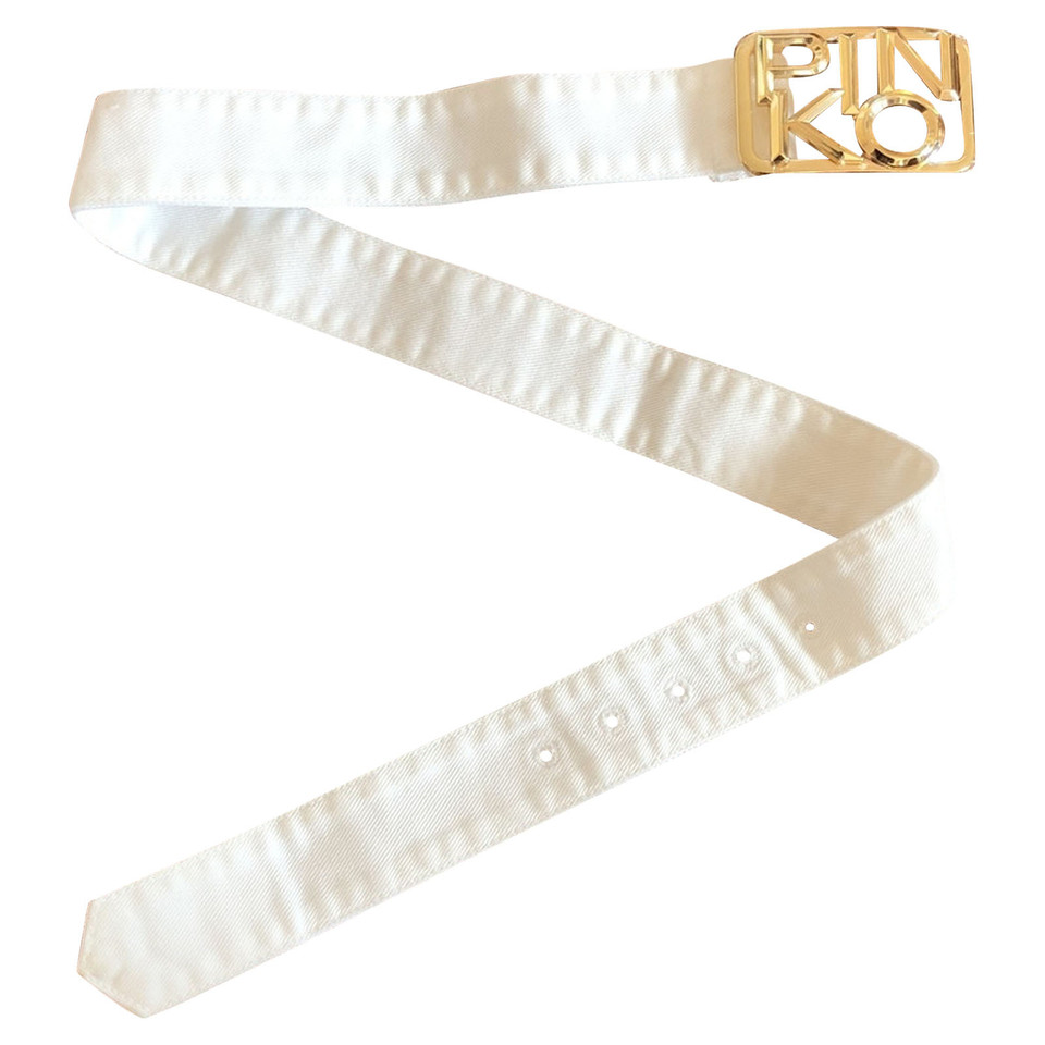Pinko Belt Cotton in White