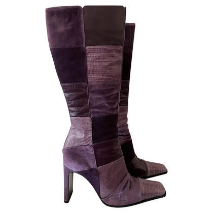 Casadei Boots Leather in Violet