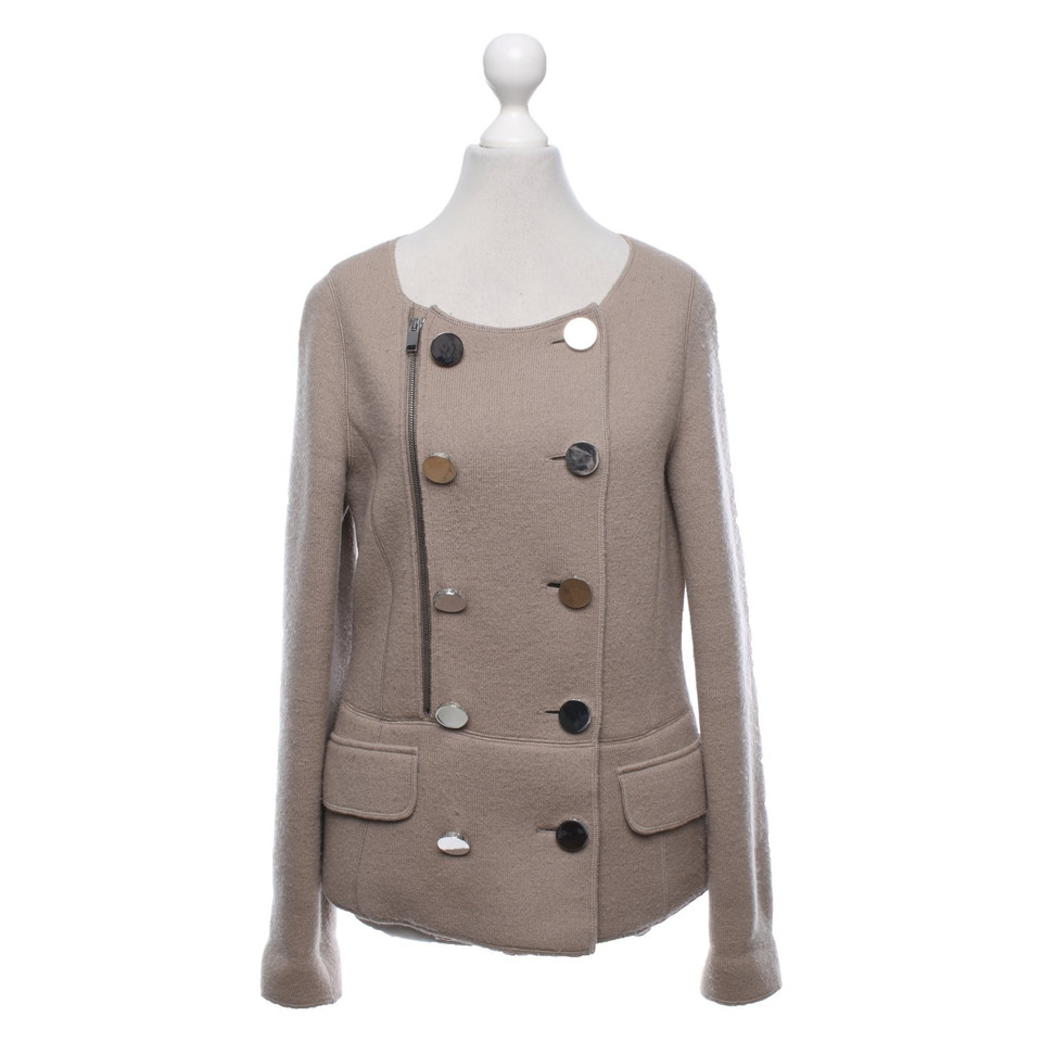 Pringle Of Scotland Blazer aus Wolle in Taupe