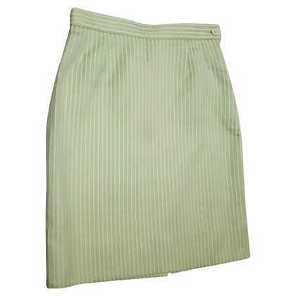 Yves Saint Laurent Skirt Cotton in Green