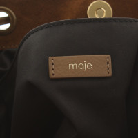 Maje Suede backpack in Brown