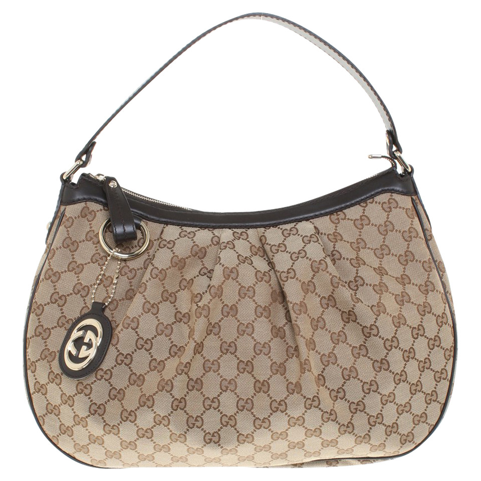 Gucci Schultertasche mit Guccissima-Muster