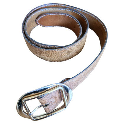 Reptile Belt Leather in Brown