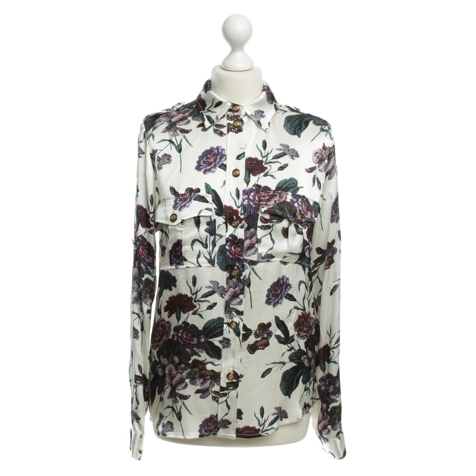 Ganni Blouse with colourful flower pattern