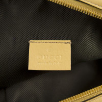 Gucci Borsa Monogram in tessuto e pelle beige