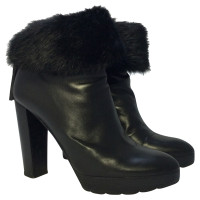 Walter Steiger Ankle boots with fur trim