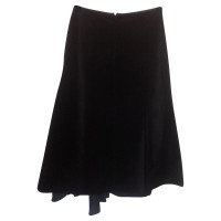 Donna Karan Long a-line black skirt