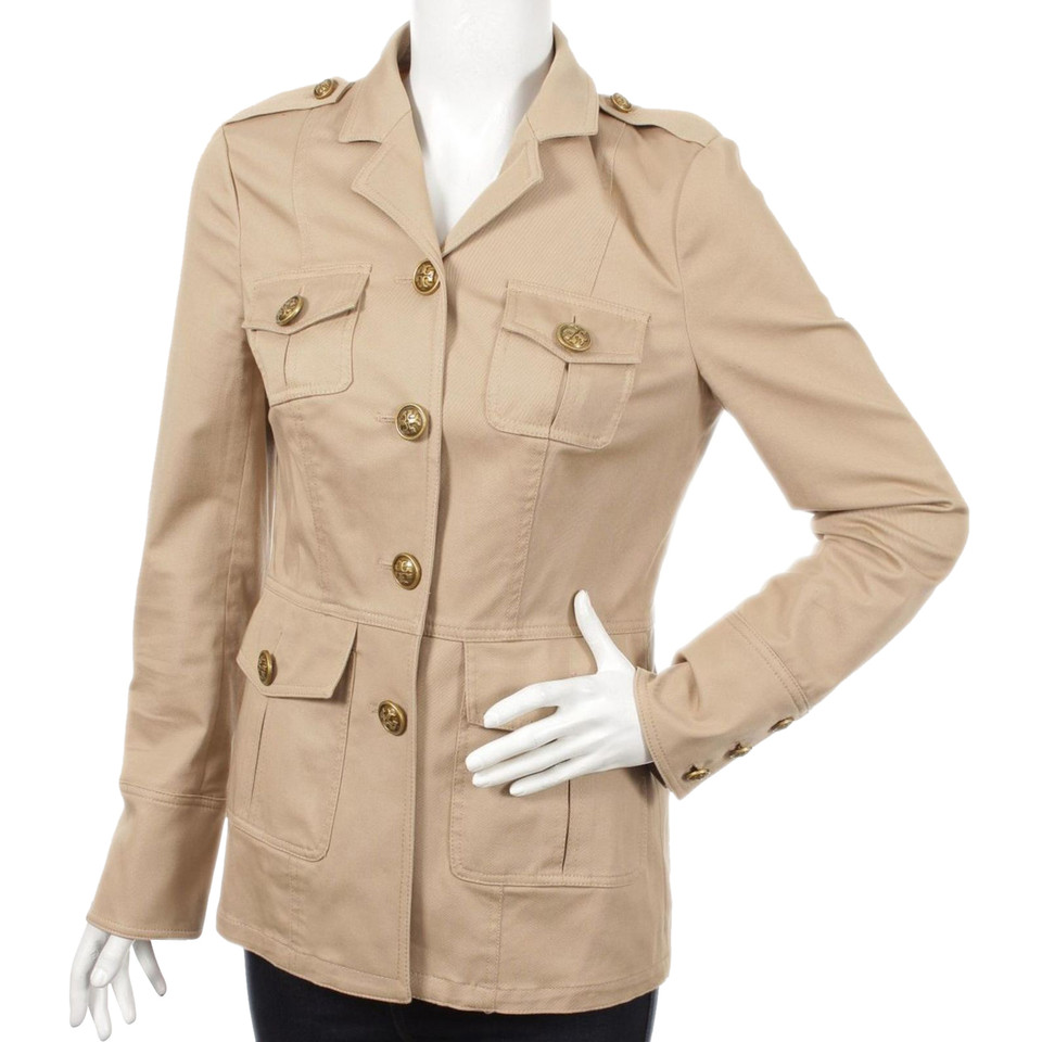Tory Burch Giacca/Cappotto in Cotone in Beige