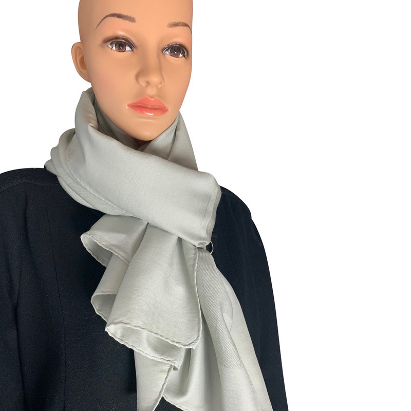 hermes scarf grey