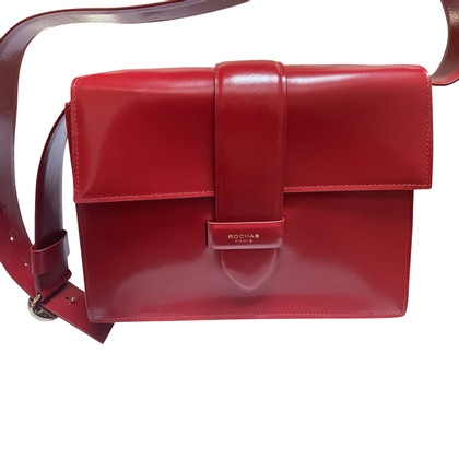 Rochas Shoulder bag Leather in Red