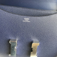 Hermès Constance Mini 18 Leer in Blauw