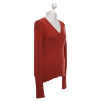 Allude Cashmere sweater in rust red