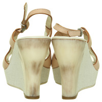 Jil Sander Nudefarbene Wedges