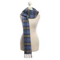 Burberry Blue checkered scarf