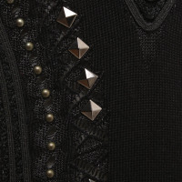 Roberto Cavalli Black sweater with studs