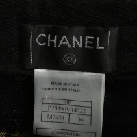 Chanel Jeansshorts mit Spitzenbesatz