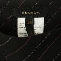 Escada Black trousers with pinstripes
