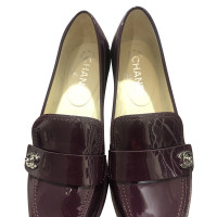 Chanel Slippers/Ballerinas Leather in Violet