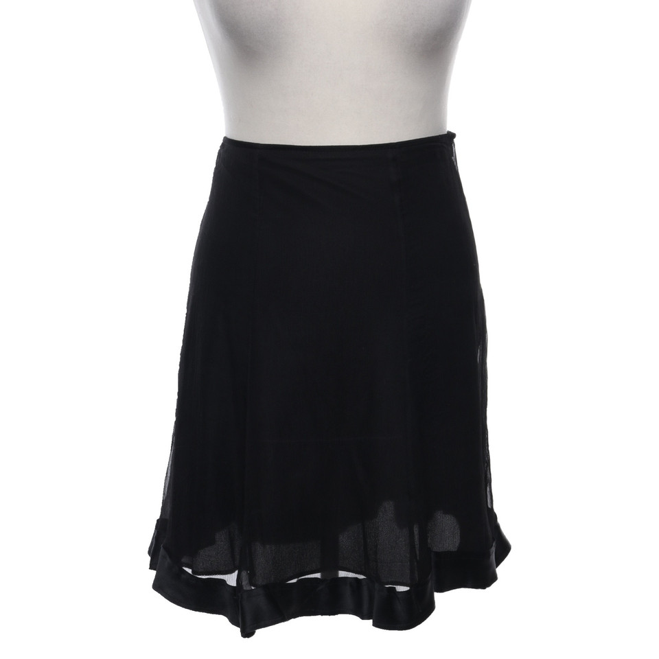 D. Exterior Skirt Silk in Black