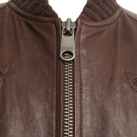 Strenesse Blue Leather jacket in brown