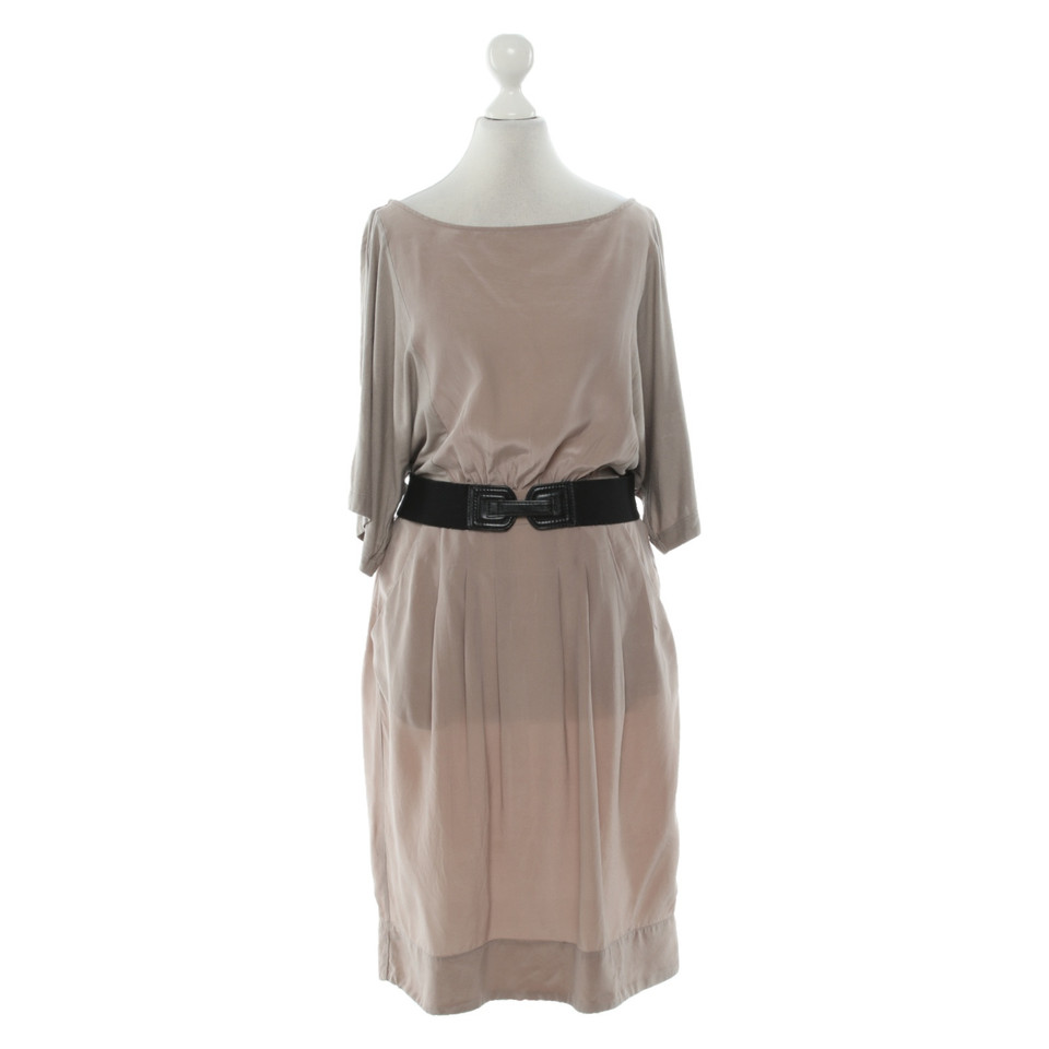 Bcbg Max Azria Dress Silk in Beige