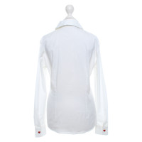 Moschino Love Blouse en blanc crème