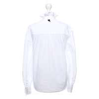 Erdem Top en Coton en Blanc