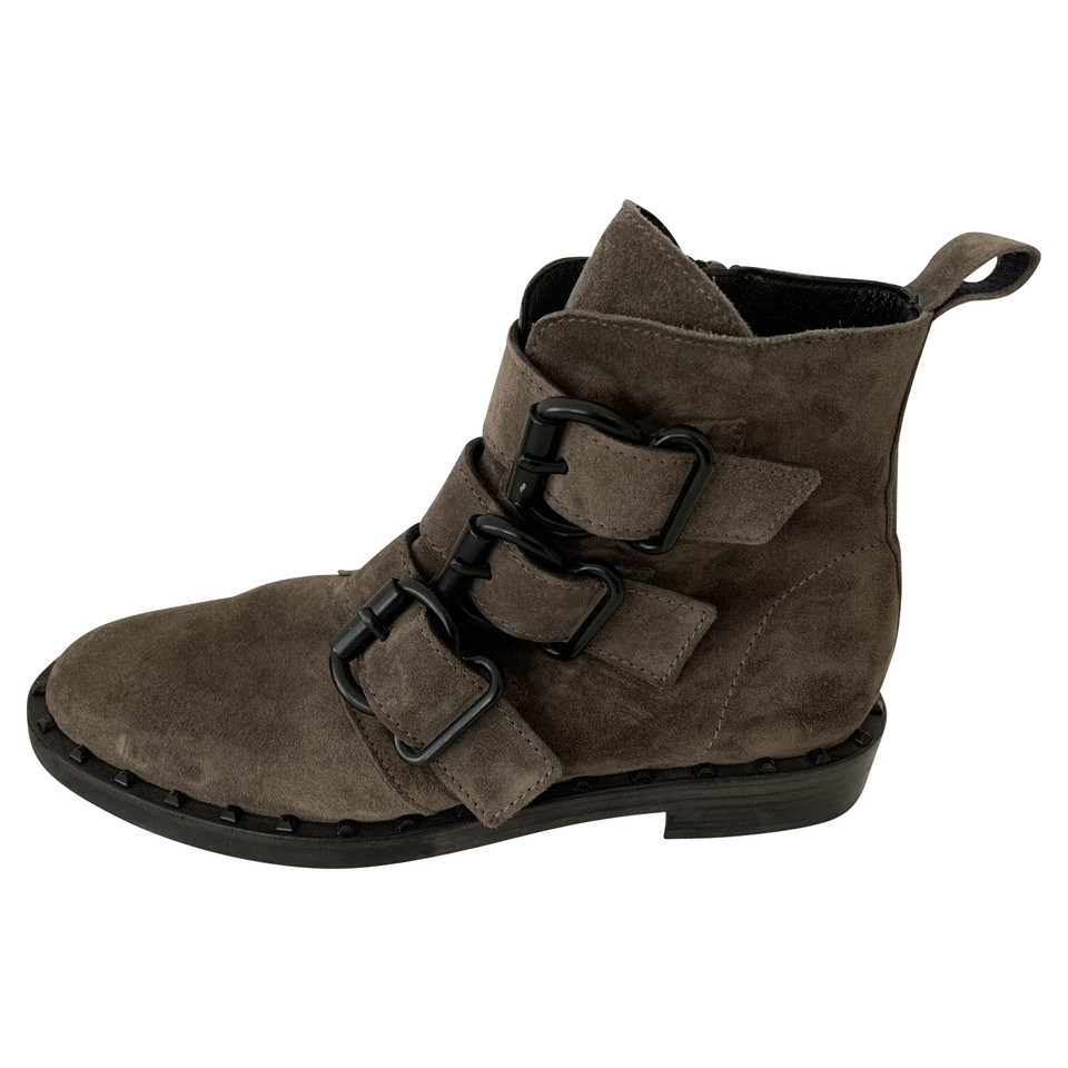 Kennel & Schmenger Ankle boots Suede in Khaki