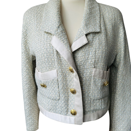 Chanel Jacket/Coat Cotton in Green