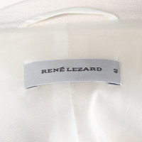 René Lezard Blazer aus Wolle in Creme