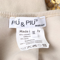 Piu & Piu Oberteil aus Baumwolle in Beige