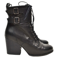 The Kooples Stiefeletten aus Leder in Schwarz