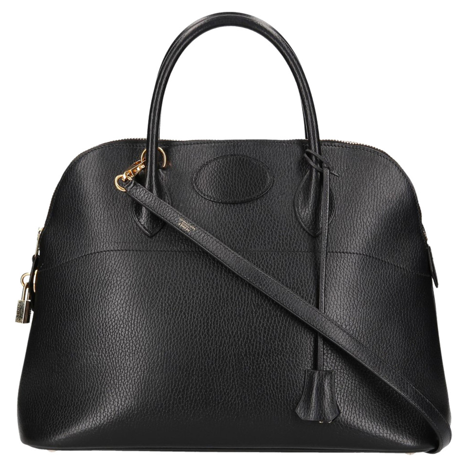 Hermès Bolide 35 in Pelle in Nero