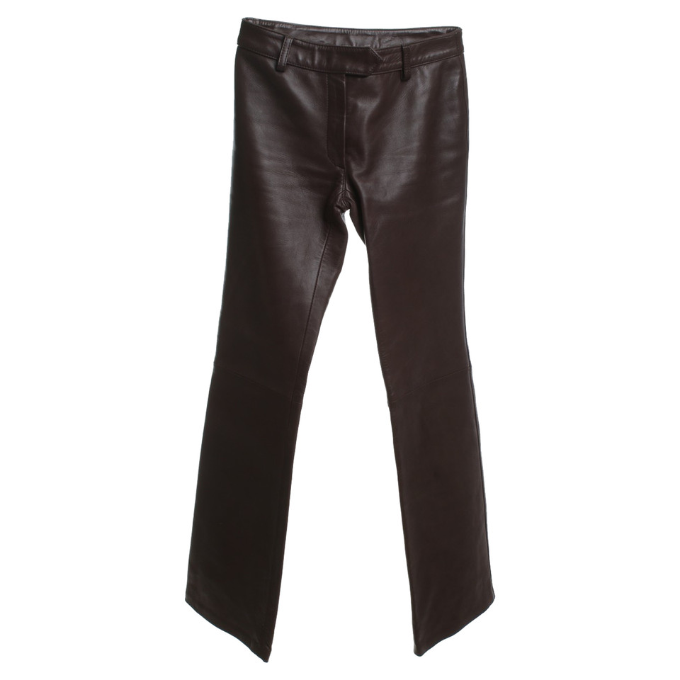 Dolce & Gabbana Leather pants in brown
