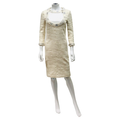 Chanel Kleid aus Baumwolle in Creme