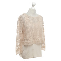 Maje Lace top in Nude
