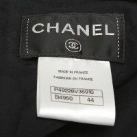 Chanel Schede jurk in Blauw / Wit
