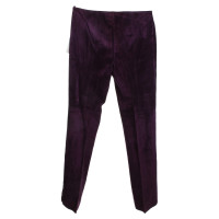 Escada Wild leather trousers in violet