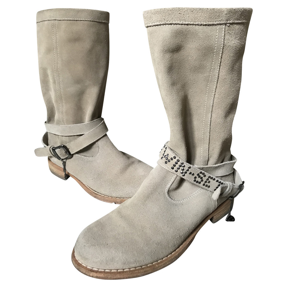Twinset Milano Ankle boots Suede in Beige
