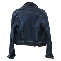 Plein Sud Jacke/Mantel aus Jeansstoff in Blau