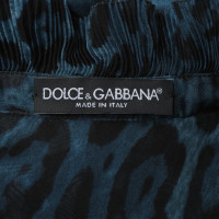 Dolce & Gabbana Blouse en soie avec impression