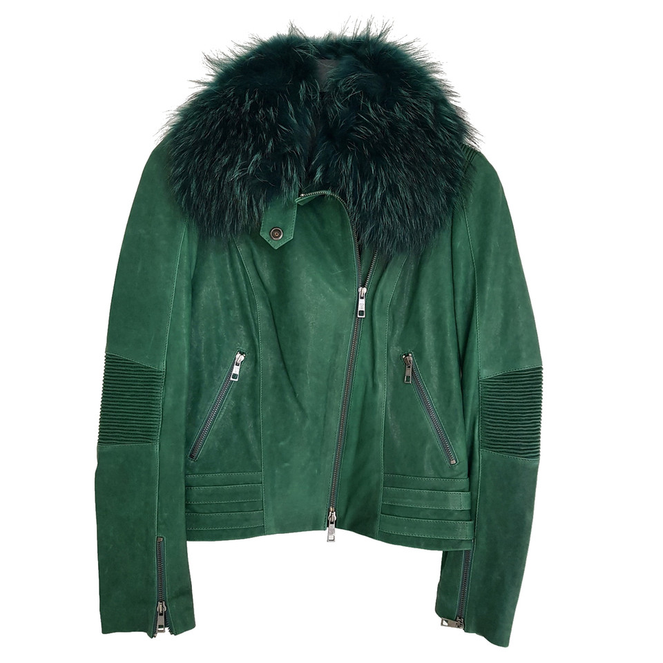 Sly 010 Jacket/Coat Leather in Green