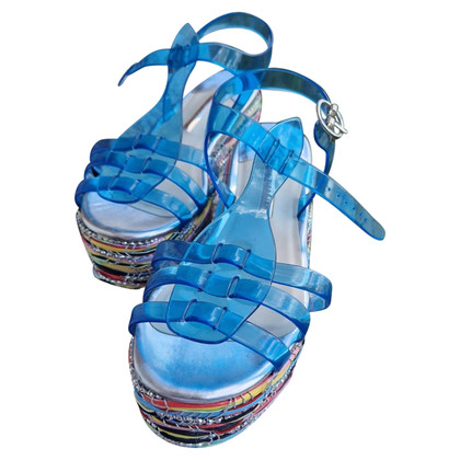 Sophia Webster  Sandalen aus Leder in Blau
