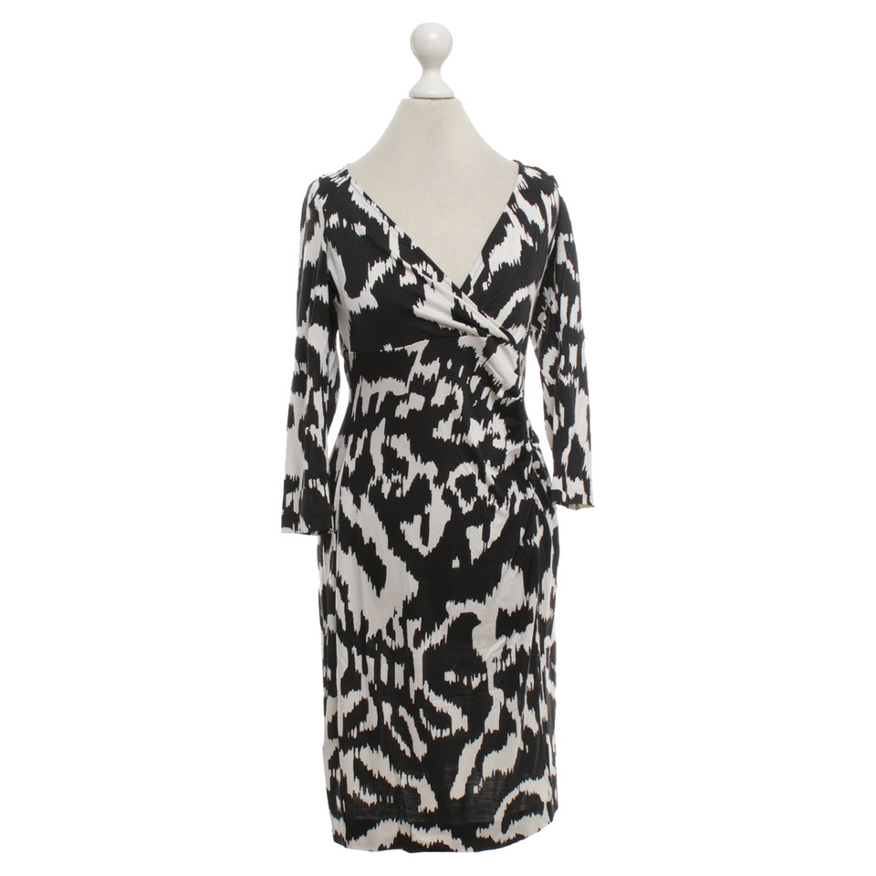 Diane Von Furstenberg Robe en noir / blanc