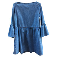 Mm6 By Maison Margiela Dress Cotton in Blue