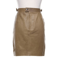 Isabel Marant Skirt Leather in Khaki