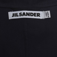 Jil Sander giacca di cotone in blu scuro