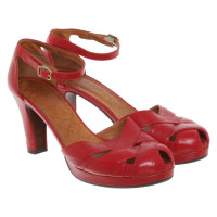 Chie Mihara Pumps/Peeptoes en Cuir en Rouge